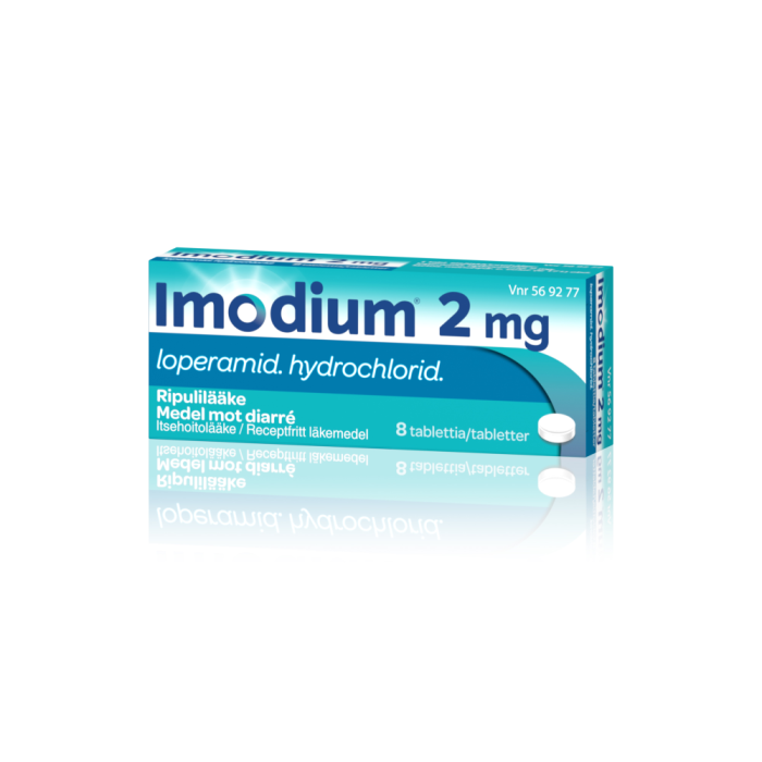 IMODIUM tabletti, kalvopäällysteinen 2 mg 8 fol kuva 4
