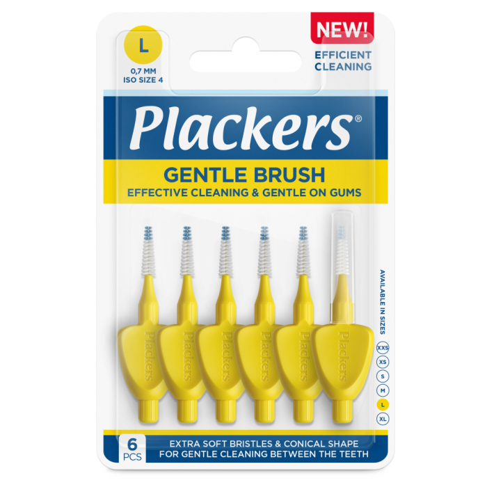 Plackers Gentle Brush L 0.7 mm hammasväliharja 6 kpl bild 4