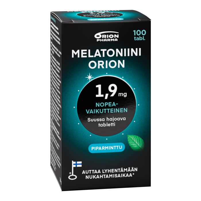 Melatoniini Orion 1,9 mg piparminttu suussa hajoava 100 tabl bild 2