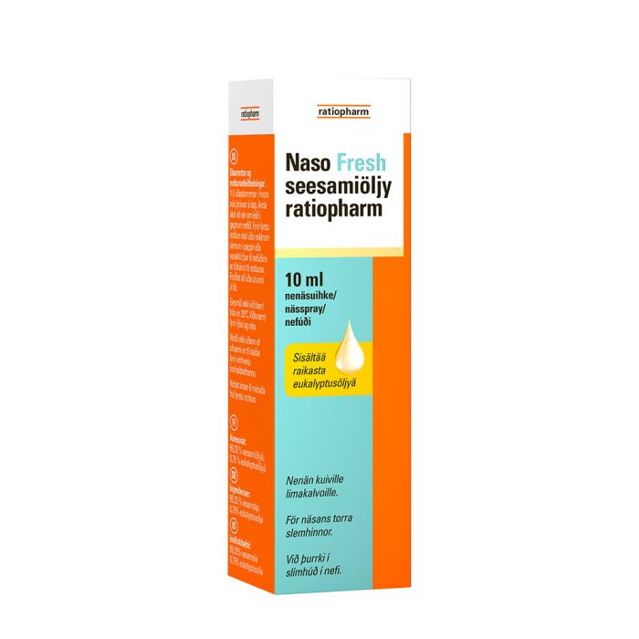 NASO FRESH SEESAMIÖLJY RATIOPHARM NENÄSUIHKE 10 ML bild 3