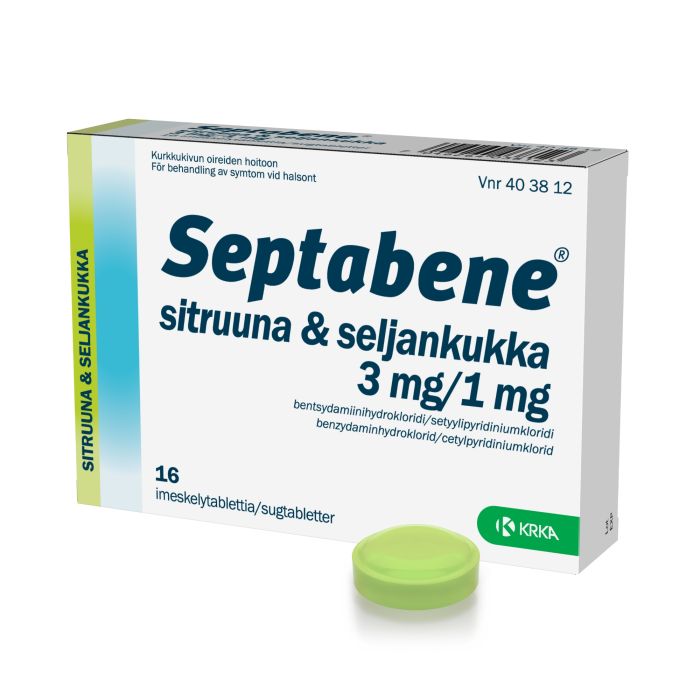 SEPTABENE SITRUUNA & SELJANKUKKA 3/1 mg imeskelytabl 16 fol bild 3