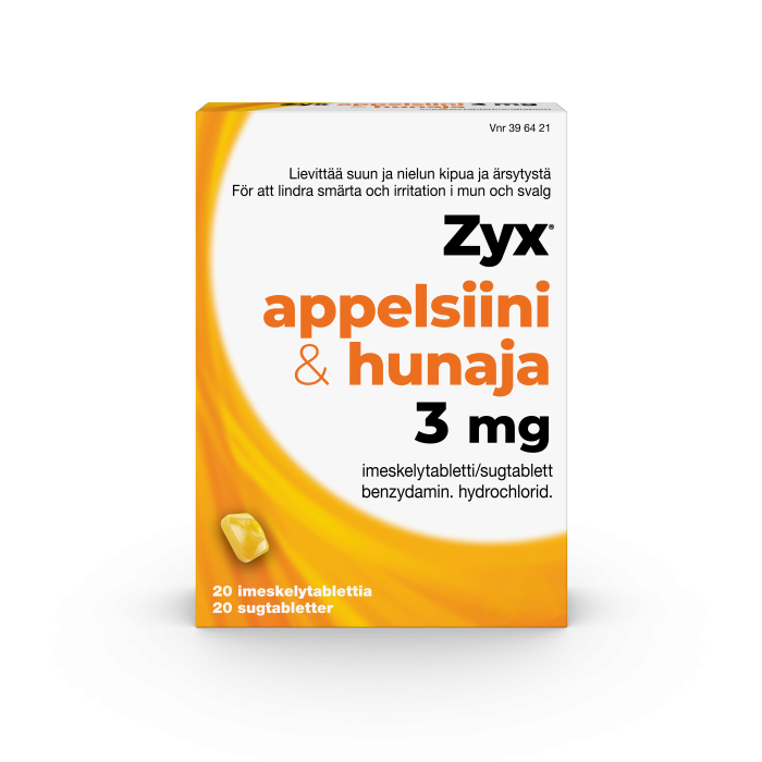 ZYX APPELSIINI & HUNAJA 3 mg imeskelytabl 20 fol bild 6