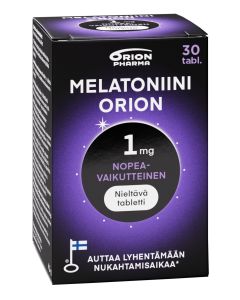 Melatoniini Orion 1 mg nieltävä 30 tabl