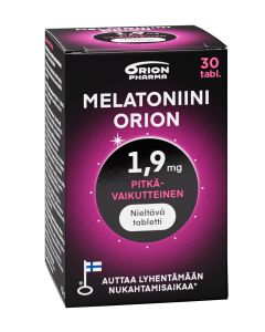 Melatoniini Orion 1,9 mg pitkävaikutteinen 30 tabl
