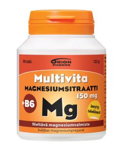 Multivita Magnesiumsitraatti +B6 150 mg 90 tabl