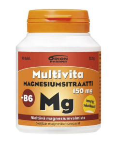 Multivita Magnesiumsitraatti +B6 150 mg 90 tabl