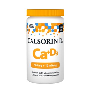 CALSORIN 500 MG + D3 10 MIKROG 100 TABL