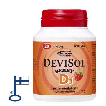 Devisol Berry 20 mikrog imeskelytabletti 200 kpl