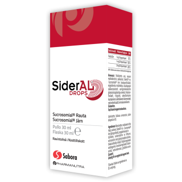SiderAL Drops Sukrosomiaalinen Rauta 30 ml