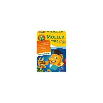 MÖLLER OMEGA-3 PIKKUKALAT HEDELMÄINEN