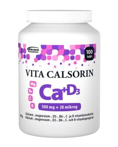 Vita-Calsorin 500mg + 20mikrog 100 tabl