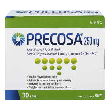 PRECOSA 250 mg kaps, kova 30 fol
