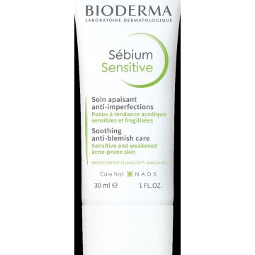 Bioderma Sebium Sensitive Anti-Blemish Care, herkkä akneiho 30 ml