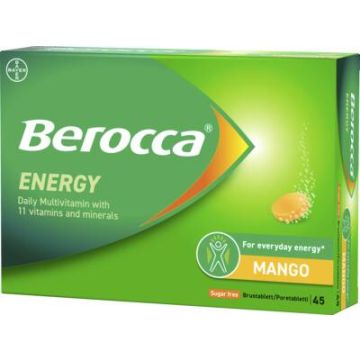 Berocca Energy Mango poretabletti 45 kpl