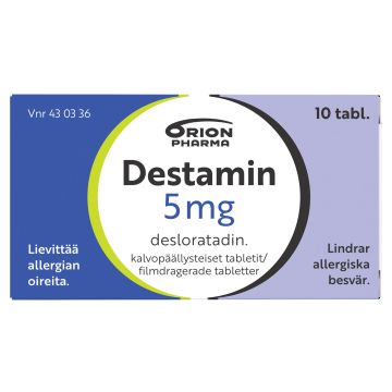 DESTAMIN 5 mg tabl, kalvopääll 10 fol