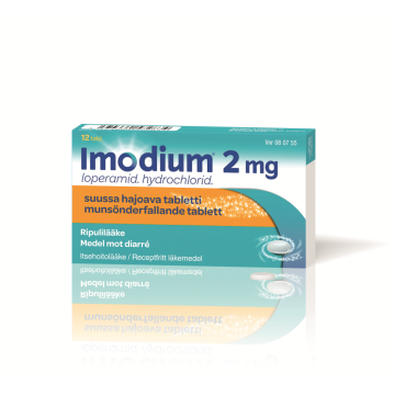 IMODIUM 2 mg tabl, suussa hajoava 12 fol