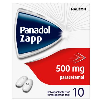 PANADOL ZAPP tabletti, kalvopäällysteinen 500 mg 10 fol