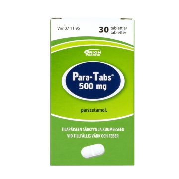 PARA-TABS tabletti 500 mg 30 fol