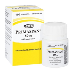 PRIMASPAN 50 mg enterotabl 100 kpl