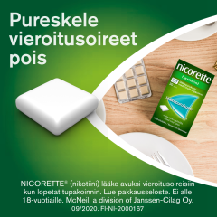 NICORETTE MENTHOLMINT lääkepurukumi 2 mg 105 fol