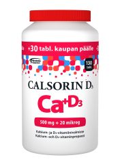 CALSORIN 500 MG + D3 20 MIKROG KAMPANJAPAKKAUS 130 TABL