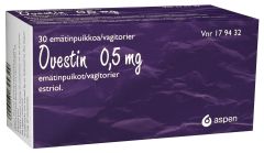 OVESTIN 0,5 mg emätinpuikko 30 fol