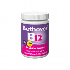 Bethover B12 1 mg Vadelma 150+20 TABL