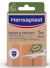 Hansaplast Green & Protect 1mx6cm (ME10) 1 kpl