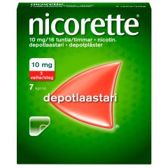 NICORETTE depotlaastari 10 mg/16 h 7 kpl