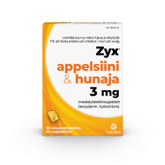 ZYX APPELSIINI & HUNAJA 3 mg imeskelytabl 20 fol