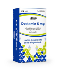 DESTAMIN tabletti, kalvopäällysteinen 5 mg 30 fol