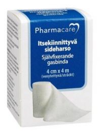 Pharmacare Itsekiinn. sideharso 4cmx4m 1 kpl - Lappeenrannan I Apteekki
