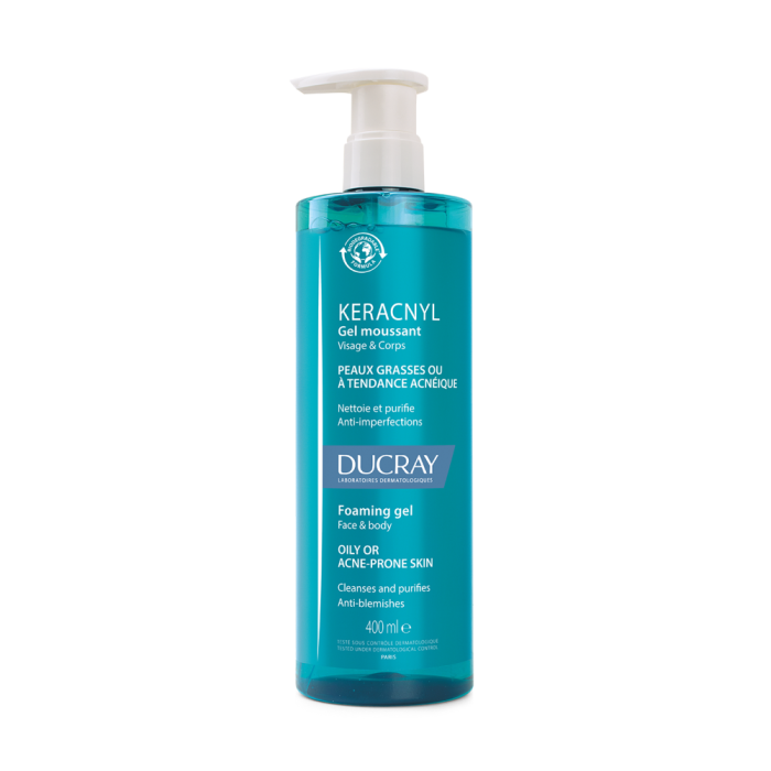 1000011423_Ducray_Keracnyl_Foaming_Gel_400_ml_pakkauskuva_Pakkauskuva21129_png